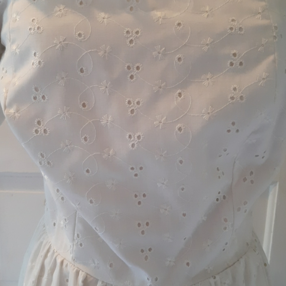 Vintage union made eyelet style peasant wedding - Picture 3 of 7